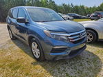 2017 Honda Pilot Lx Blue vin: 5FNYF5H16HB035957