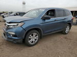 2016 Honda Pilot Lx Blue vin: 5FNYF5H1XGB013507