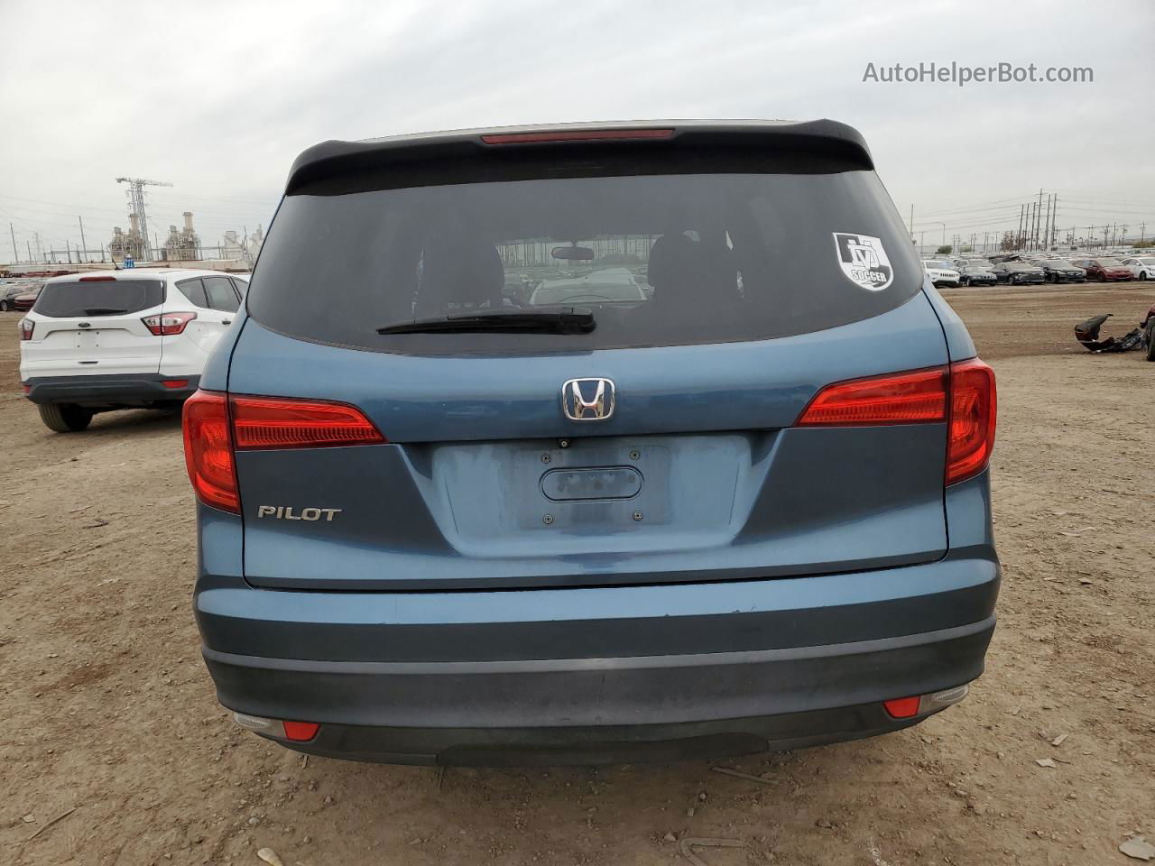 2016 Honda Pilot Lx Синий vin: 5FNYF5H1XGB013507