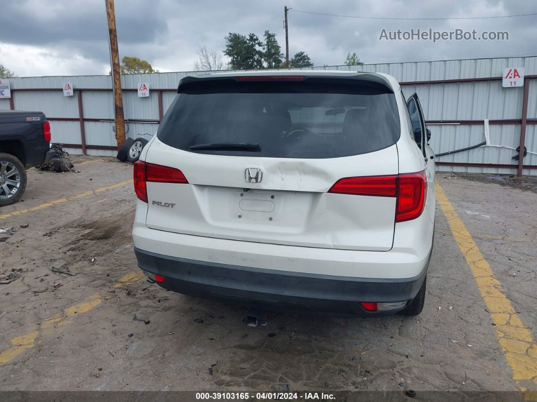 2017 Honda Pilot Lx White vin: 5FNYF5H1XHB027988