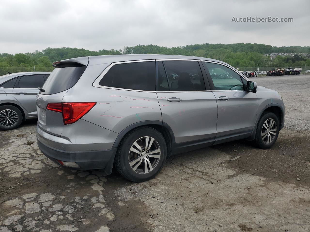 2016 Honda Pilot Ex Серебряный vin: 5FNYF5H30GB018426