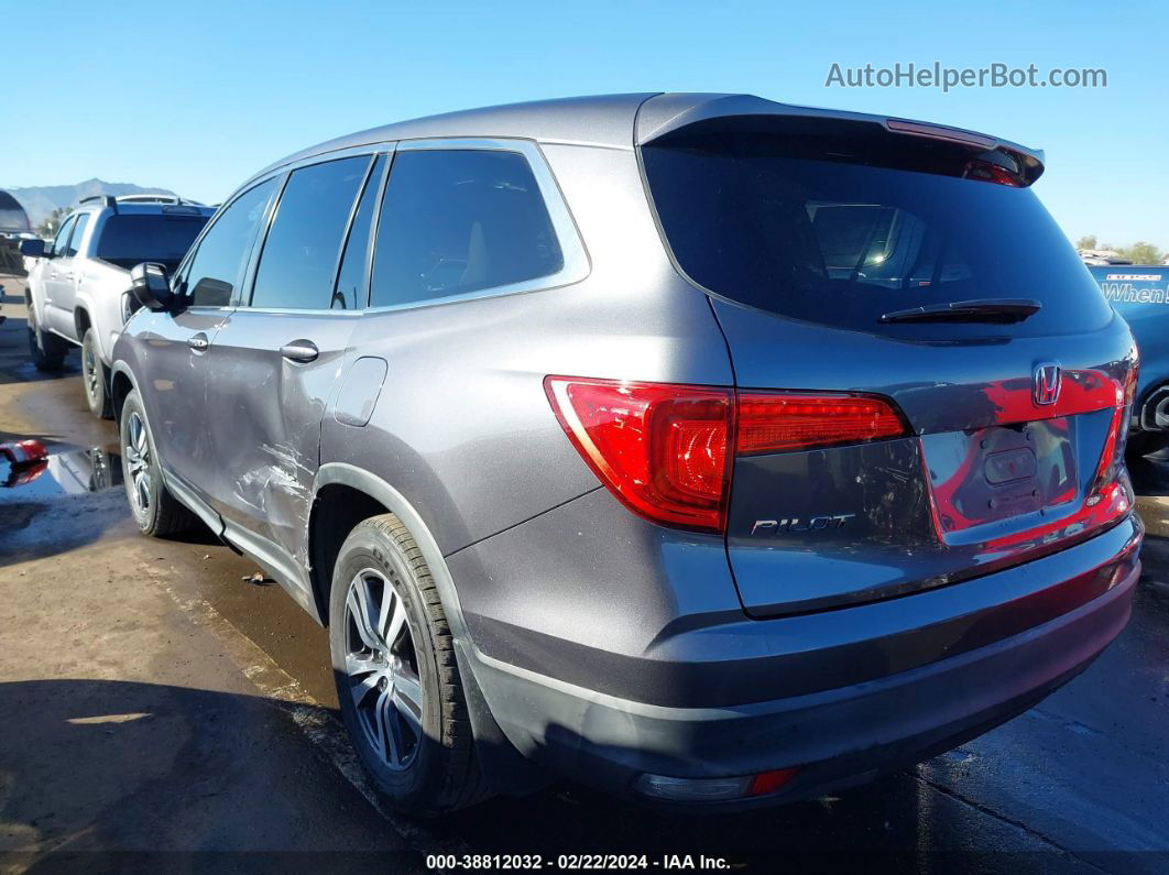 2016 Honda Pilot Ex Gray vin: 5FNYF5H34GB002651