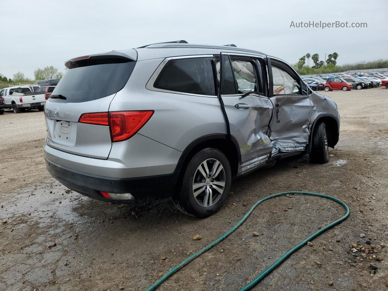 2017 Honda Pilot Ex Blue vin: 5FNYF5H36HB013426