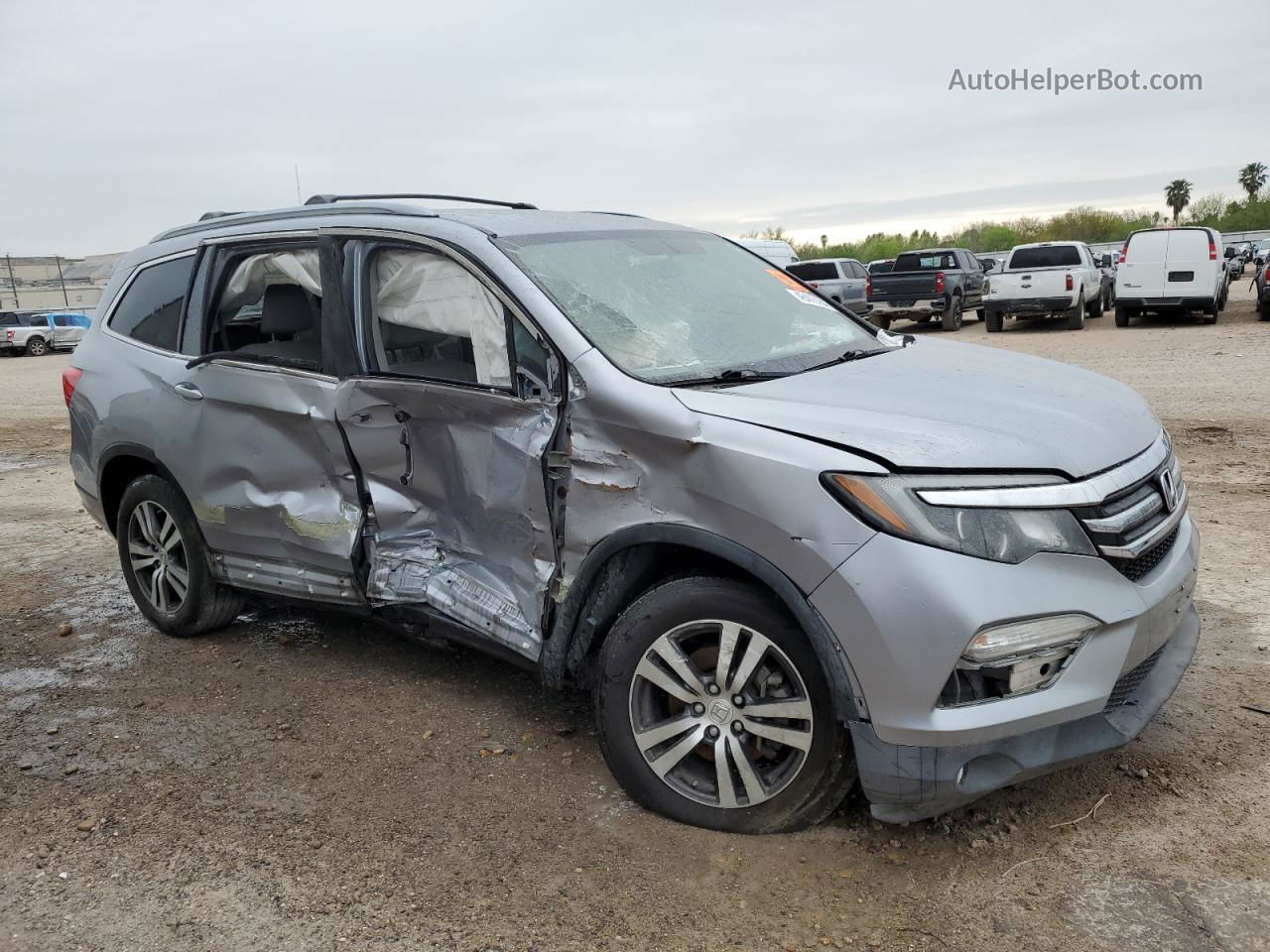 2017 Honda Pilot Ex Blue vin: 5FNYF5H36HB013426