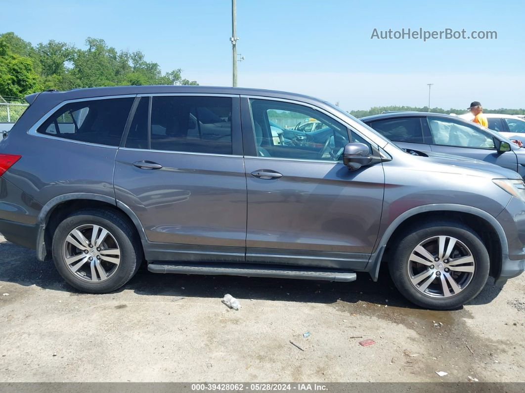 2016 Honda Pilot Ex Gray vin: 5FNYF5H37GB025566