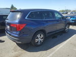 2016 Honda Pilot Ex Синий vin: 5FNYF5H38GB021557