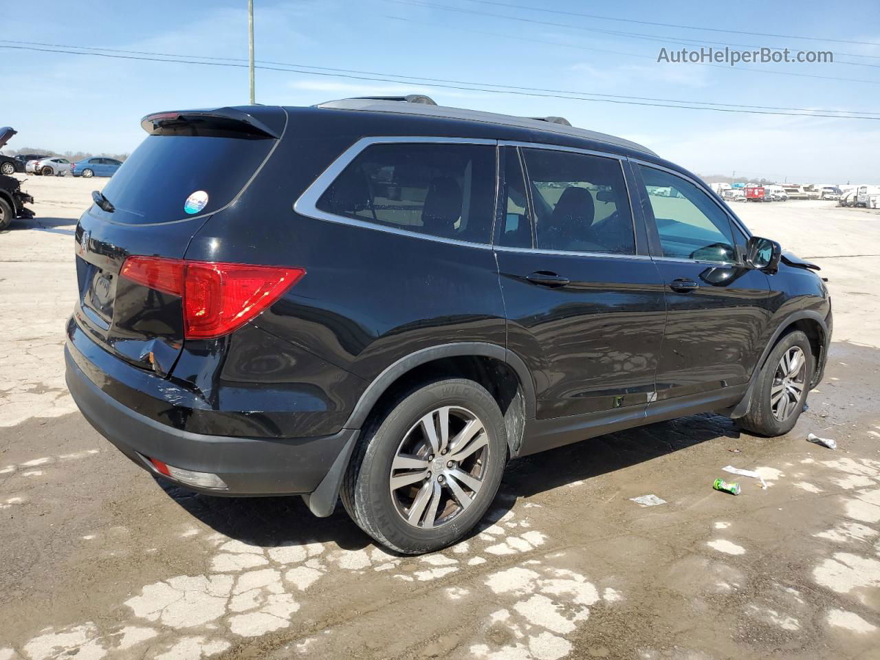 2017 Honda Pilot Ex Черный vin: 5FNYF5H38HB021219