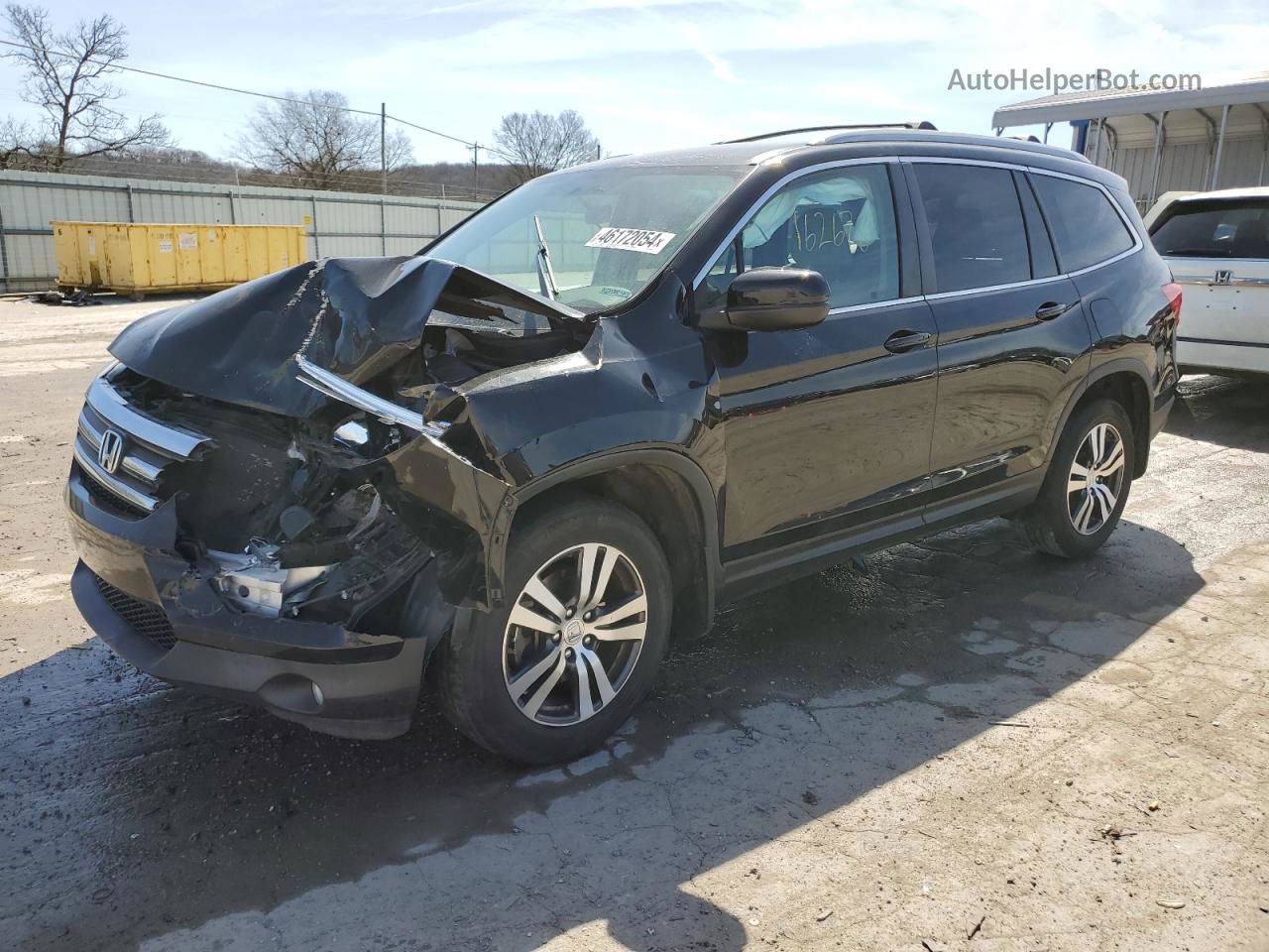 2017 Honda Pilot Ex Black vin: 5FNYF5H38HB021219