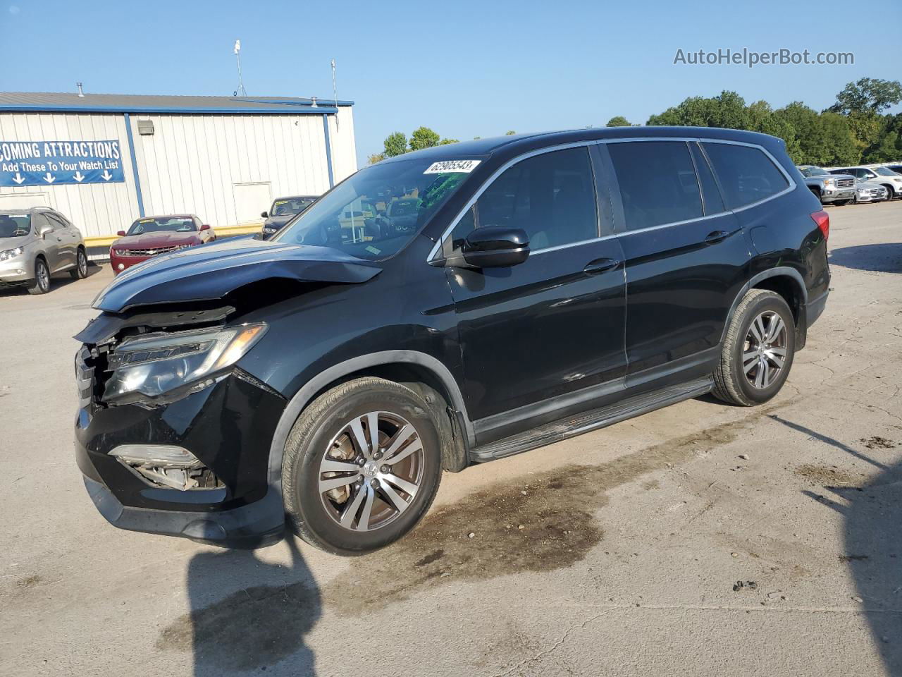 2016 Honda Pilot Ex Черный vin: 5FNYF5H39GB016979