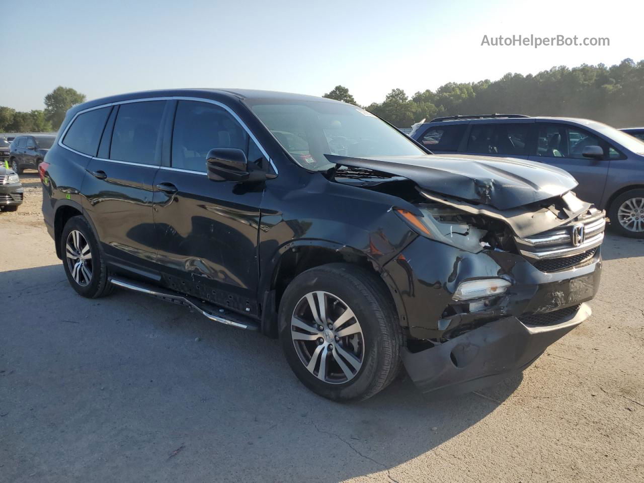 2016 Honda Pilot Ex Черный vin: 5FNYF5H39GB016979