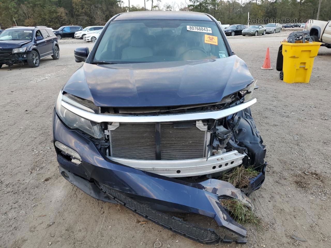 2016 Honda Pilot Ex Blue vin: 5FNYF5H3XGB021589