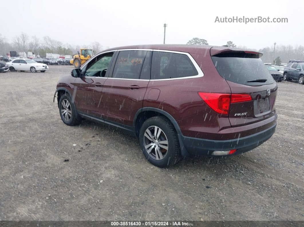 2016 Honda Pilot Ex Burgundy vin: 5FNYF5H3XGB026727