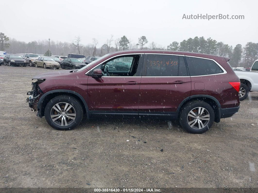 2016 Honda Pilot Ex Бордовый vin: 5FNYF5H3XGB026727