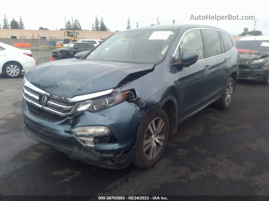 2017 Honda Pilot Ex Blue vin: 5FNYF5H42HB028918