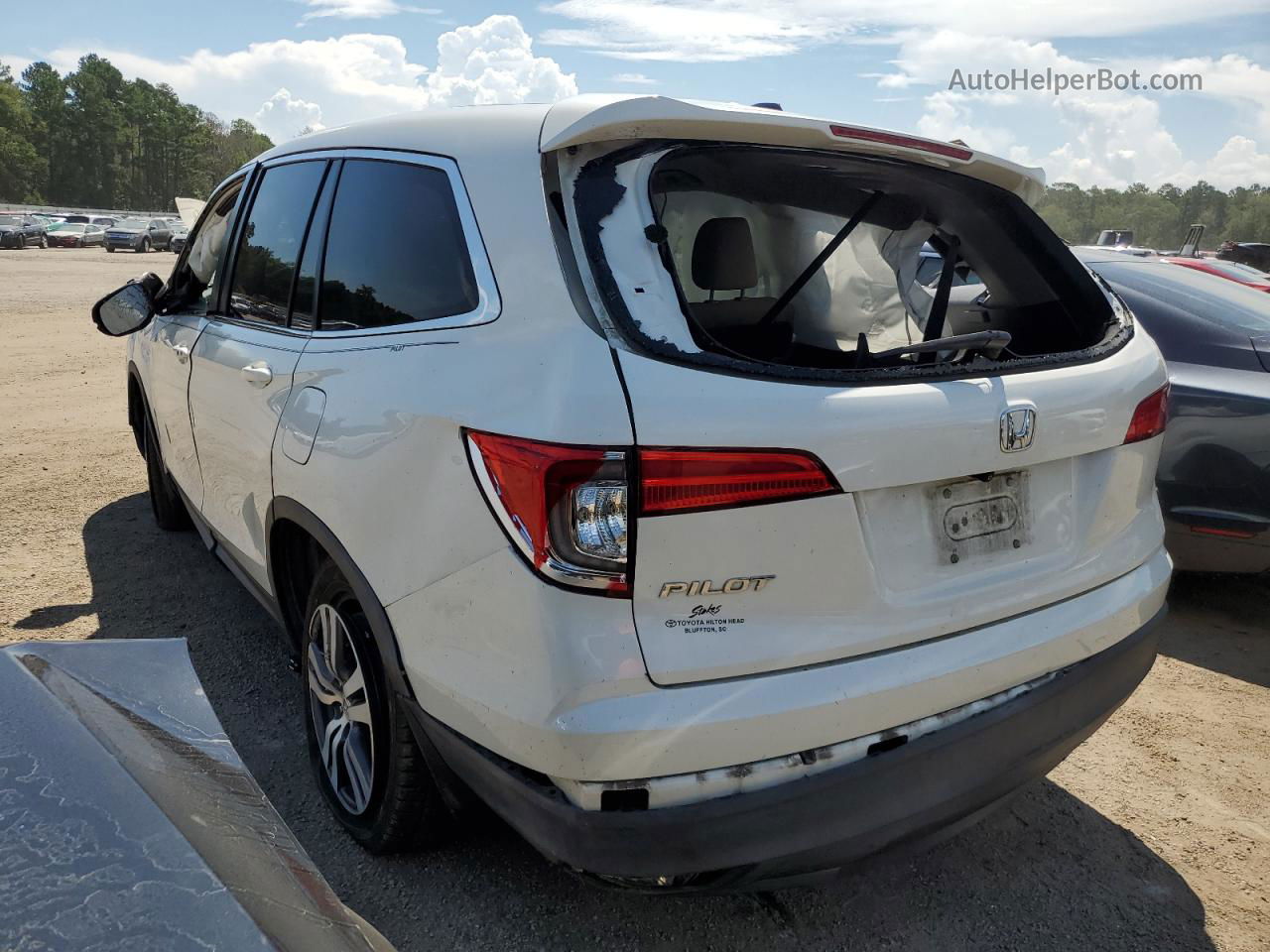 2016 Honda Pilot Ex Белый vin: 5FNYF5H47GB006976