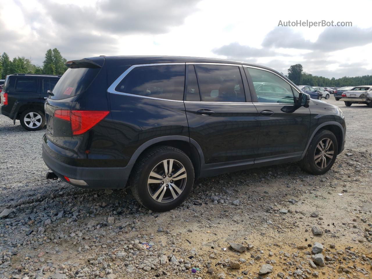 2017 Honda Pilot Ex Black vin: 5FNYF5H47HB007059