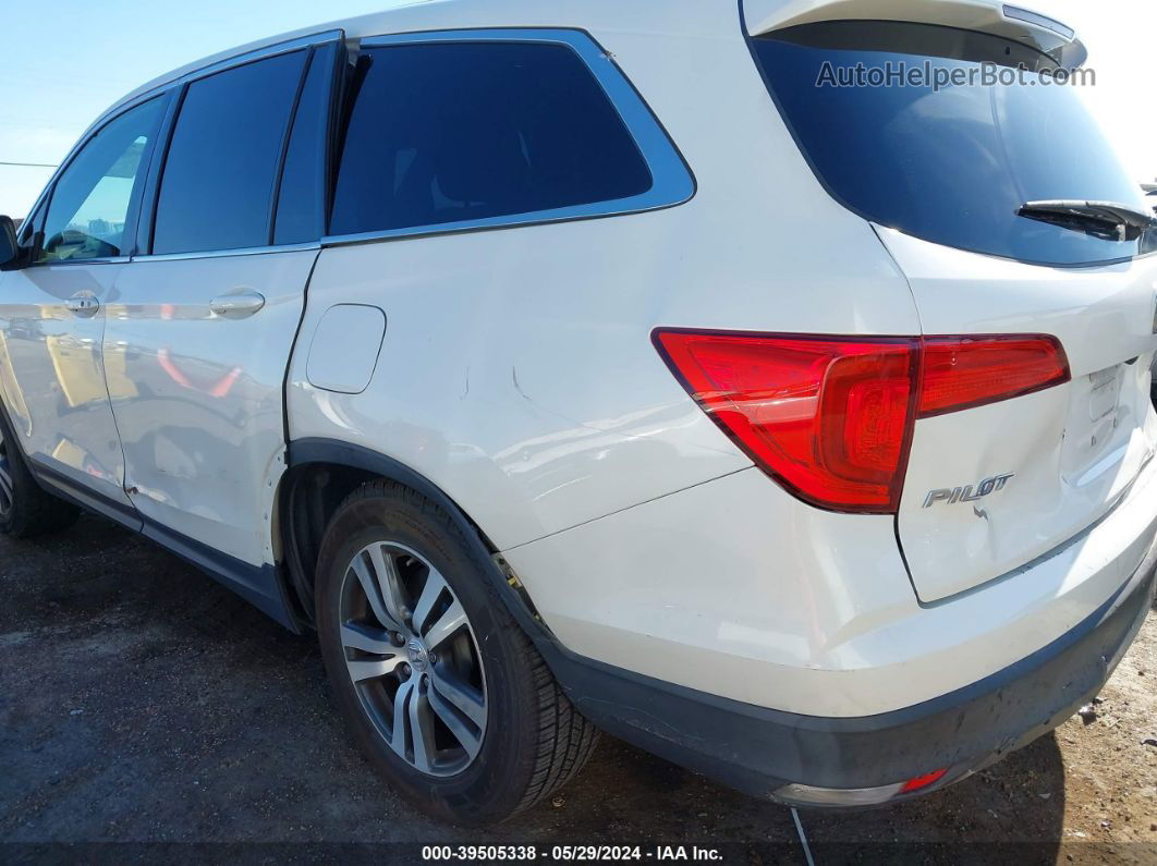 2017 Honda Pilot Ex White vin: 5FNYF5H48HB028101