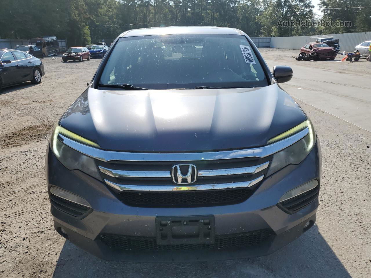 2016 Honda Pilot Exl Gray vin: 5FNYF5H50GB005077