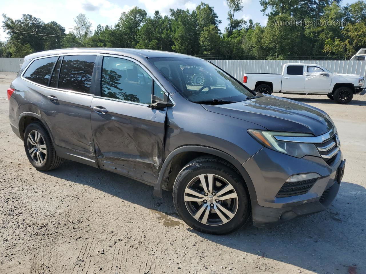 2016 Honda Pilot Exl Gray vin: 5FNYF5H50GB005077