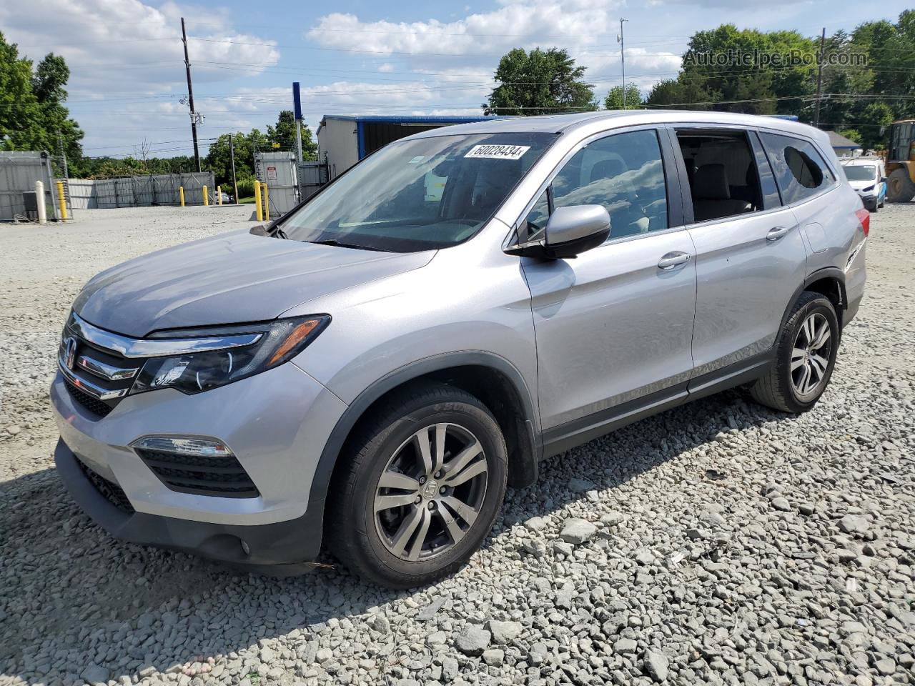 2017 Honda Pilot Exl Silver vin: 5FNYF5H50HB024830