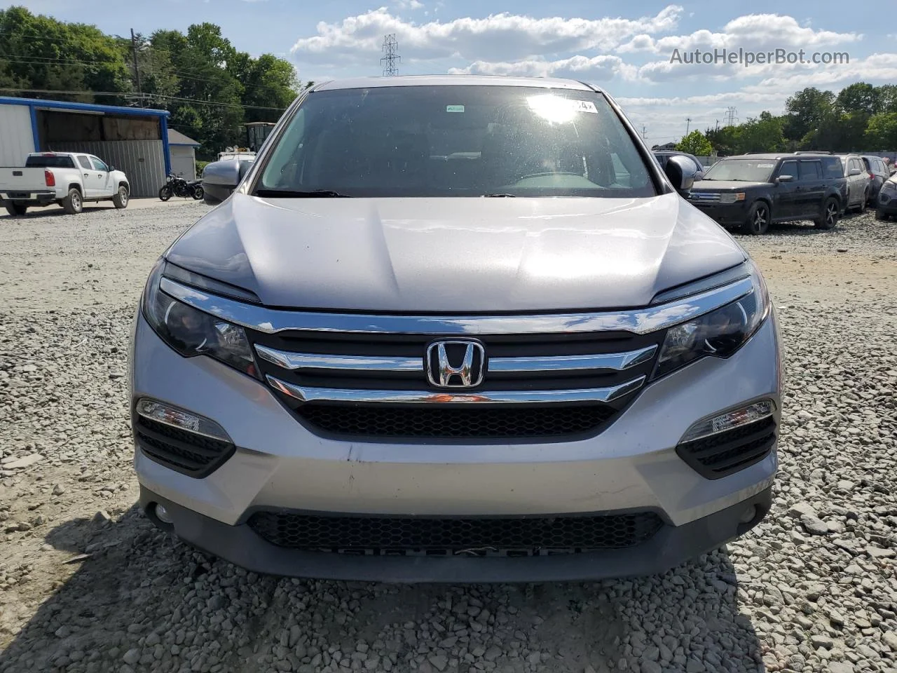 2017 Honda Pilot Exl Silver vin: 5FNYF5H50HB024830