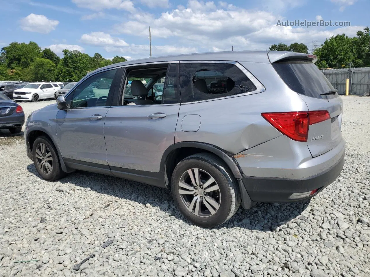 2017 Honda Pilot Exl Silver vin: 5FNYF5H50HB024830