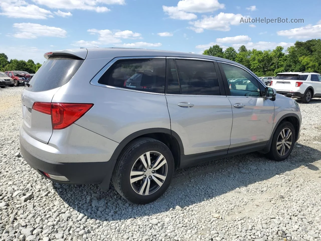 2017 Honda Pilot Exl Silver vin: 5FNYF5H50HB024830