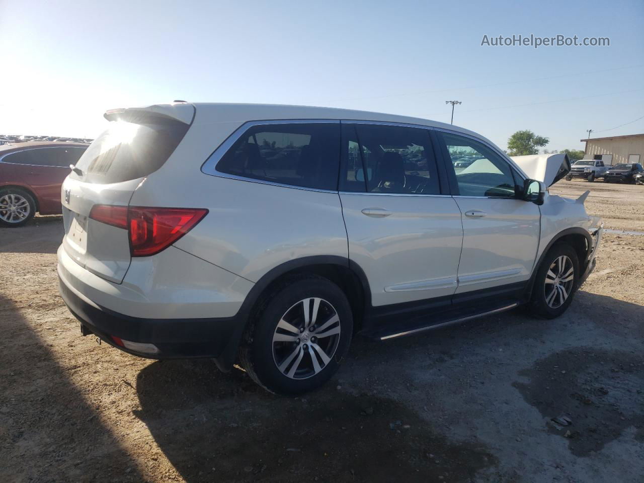 2016 Honda Pilot Exl Белый vin: 5FNYF5H51GB040811