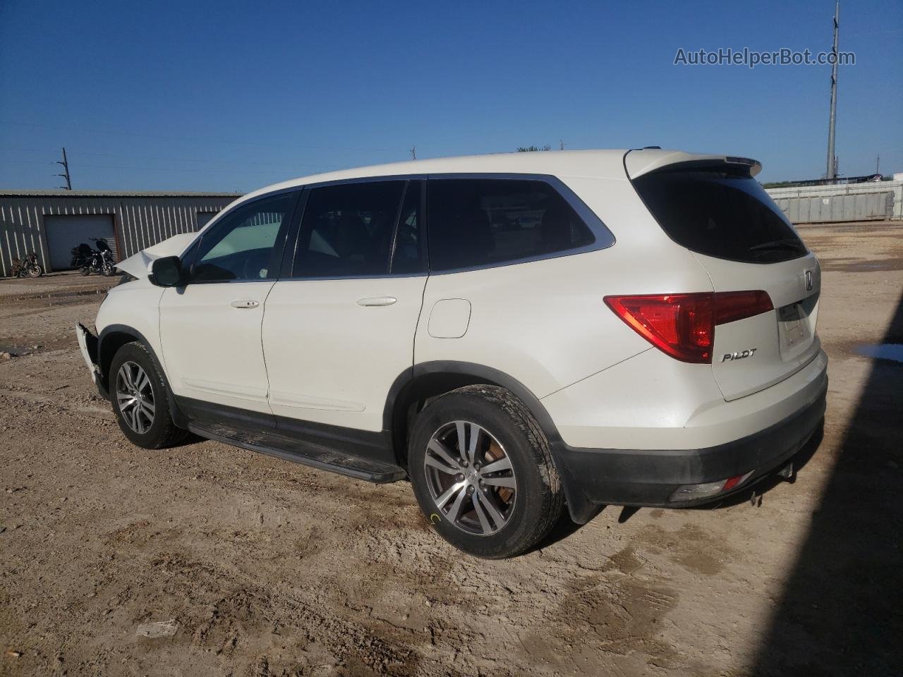 2016 Honda Pilot Exl White vin: 5FNYF5H51GB040811