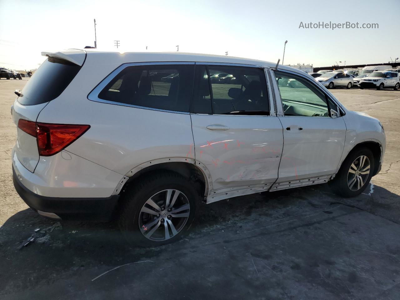 2016 Honda Pilot Exl Белый vin: 5FNYF5H51GB042963