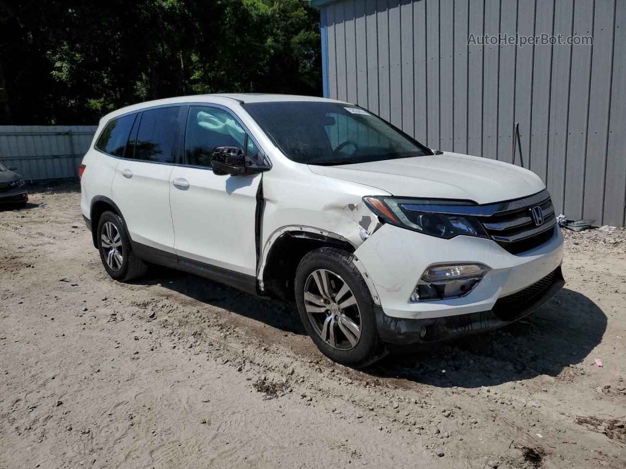 2016 Honda Pilot Exl White vin: 5FNYF5H51GB049394