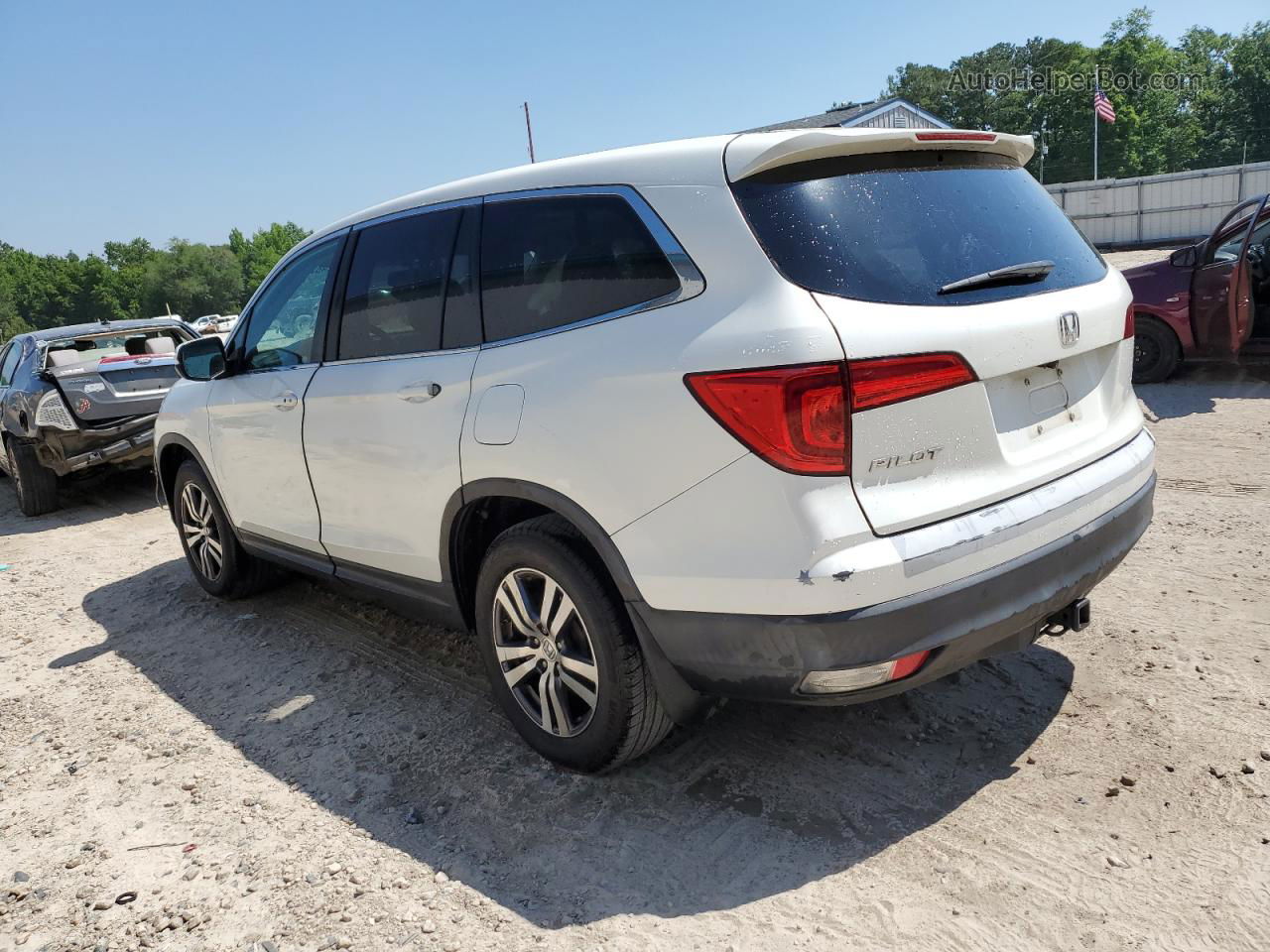 2016 Honda Pilot Exl White vin: 5FNYF5H51GB049394