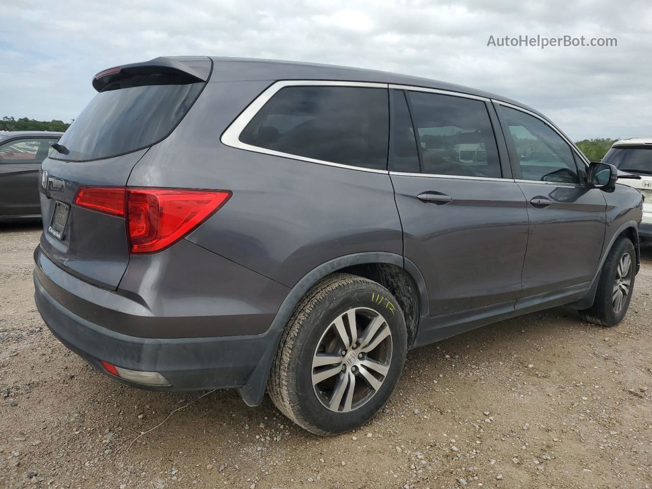 2017 Honda Pilot Exl Gray vin: 5FNYF5H51HB013187