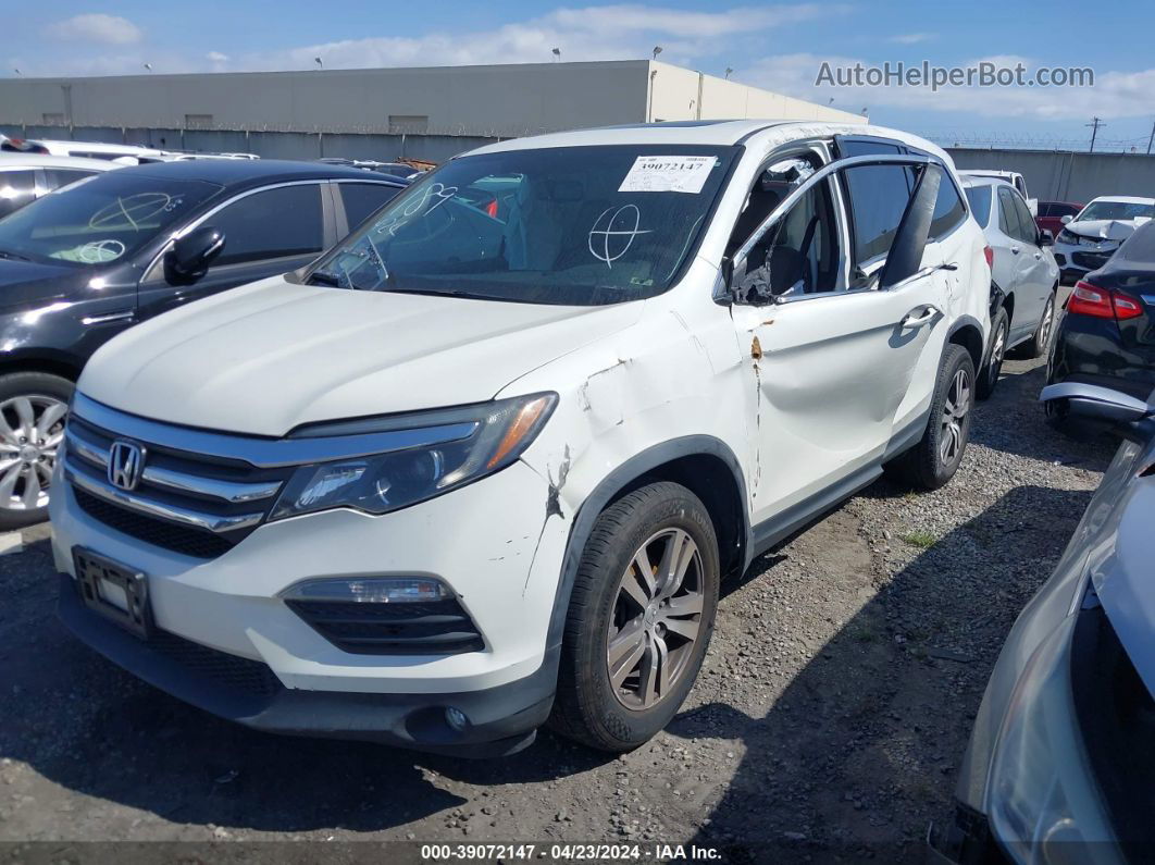 2017 Honda Pilot Ex-l White vin: 5FNYF5H51HB037926