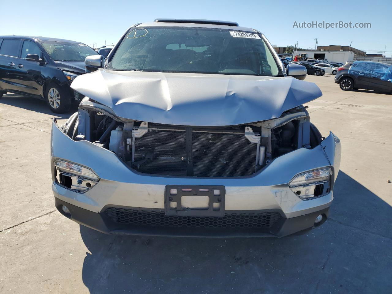 2017 Honda Pilot Exl Silver vin: 5FNYF5H51HB040776