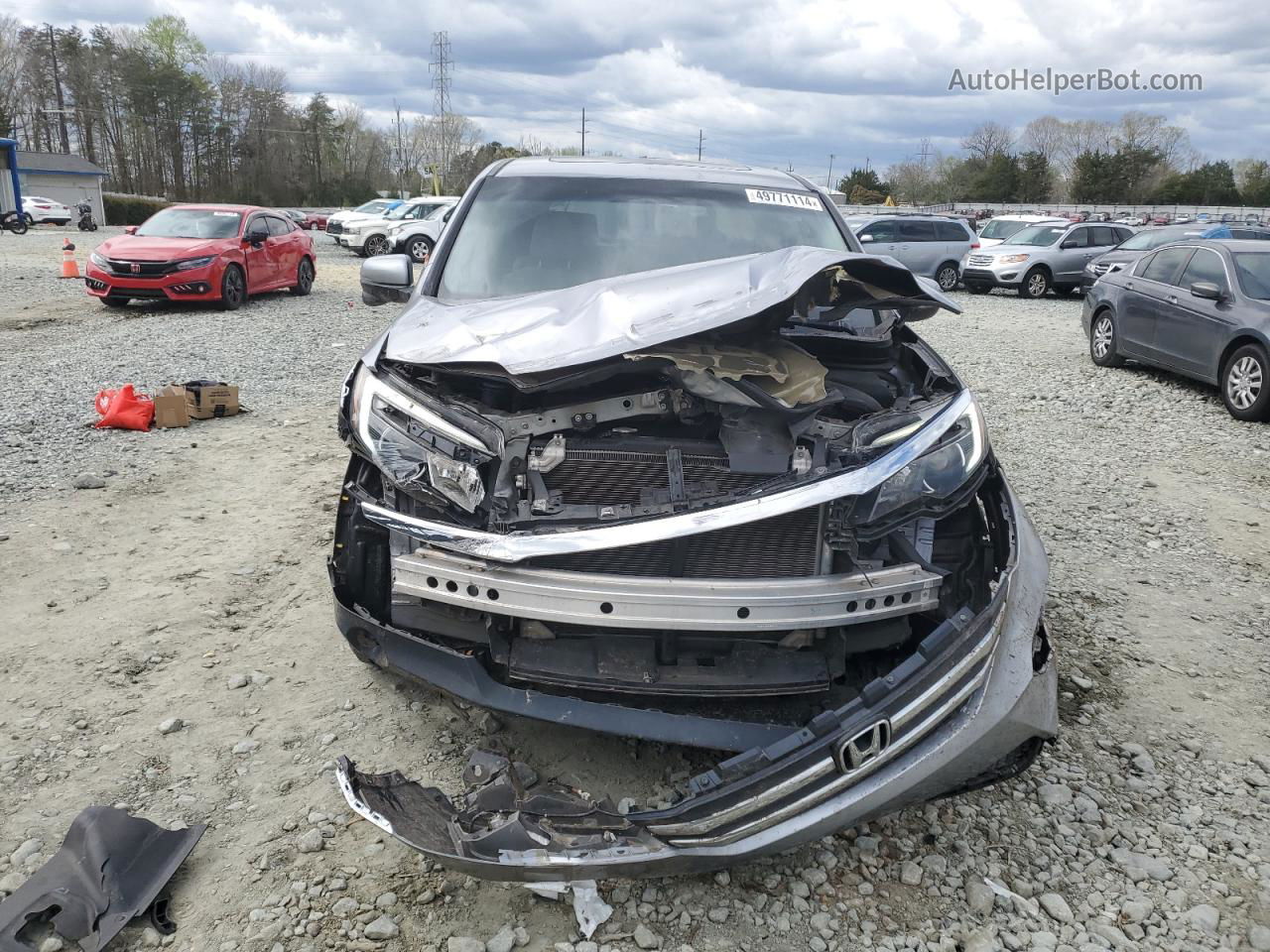 2016 Honda Pilot Exl Silver vin: 5FNYF5H52GB004318