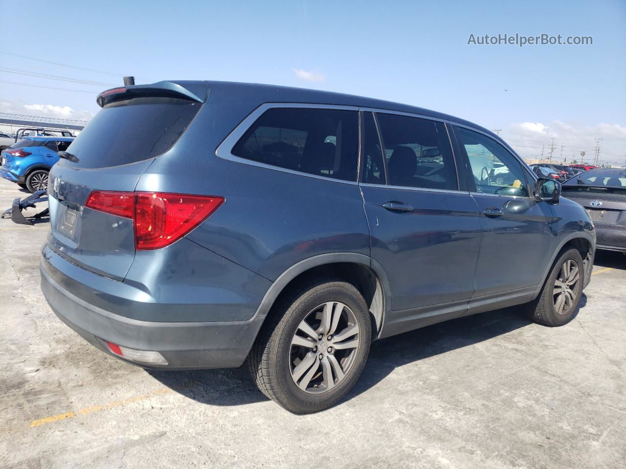 2016 Honda Pilot Exl Teal vin: 5FNYF5H53GB009043