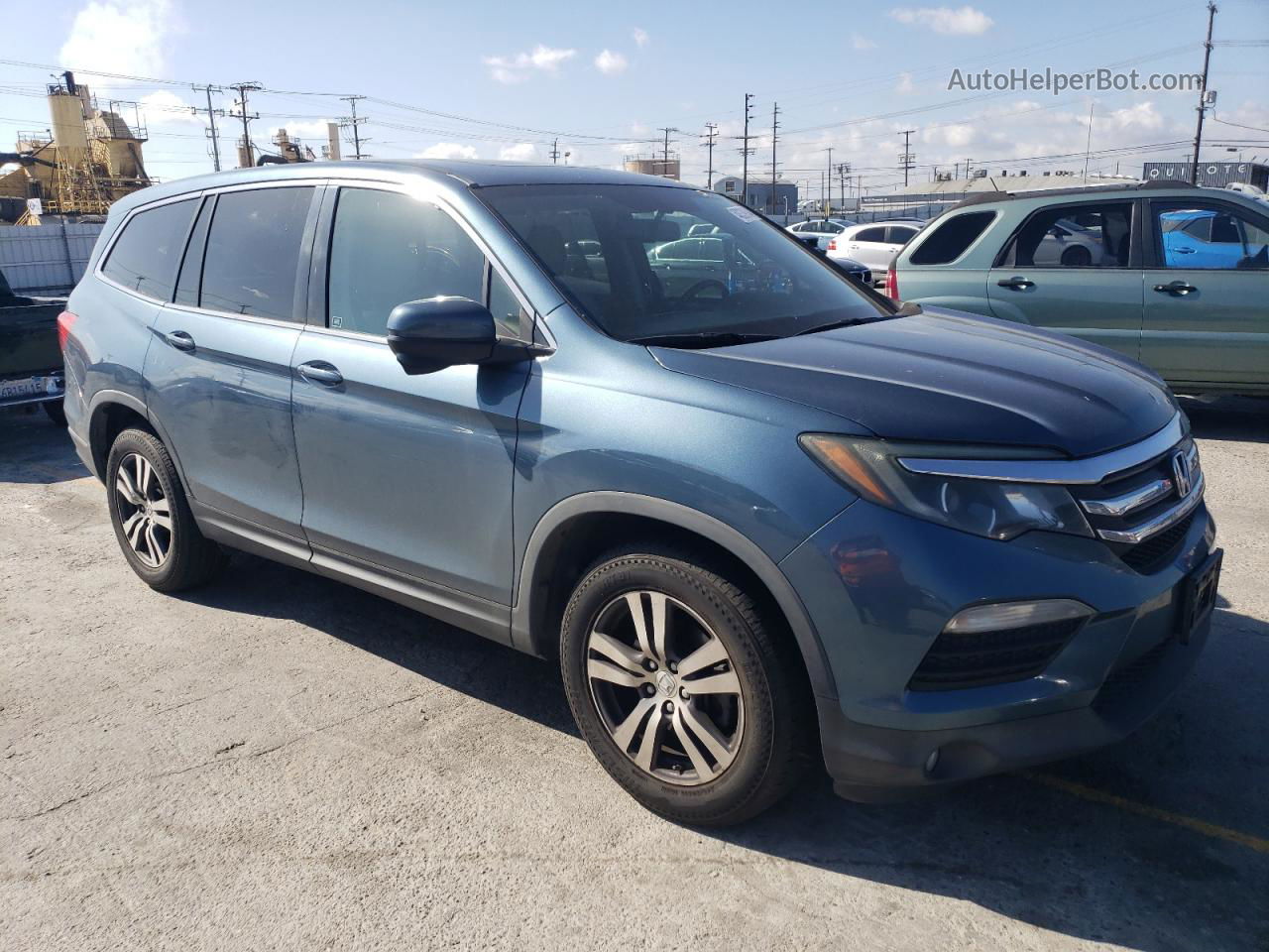 2016 Honda Pilot Exl Бирюзовый vin: 5FNYF5H53GB009043