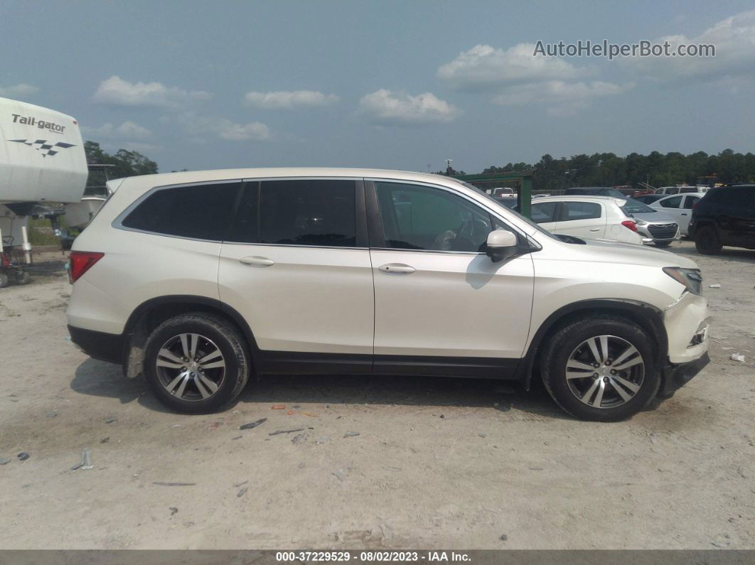 2016 Honda Pilot Ex-l White vin: 5FNYF5H53GB033990