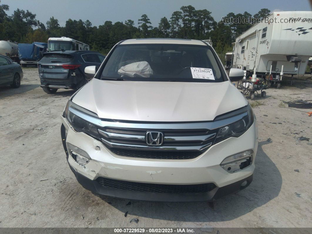 2016 Honda Pilot Ex-l White vin: 5FNYF5H53GB033990