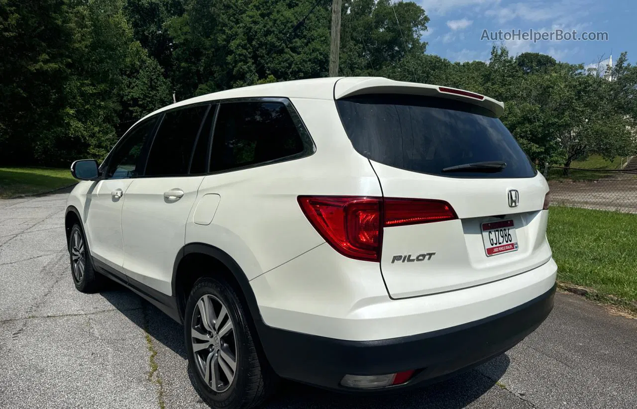 2017 Honda Pilot Exl White vin: 5FNYF5H53HB018469