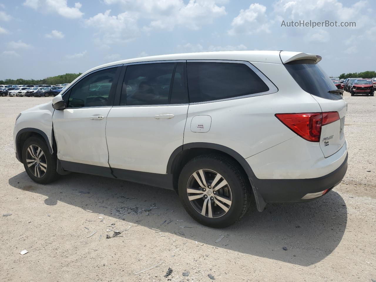 2017 Honda Pilot Exl White vin: 5FNYF5H53HB041914