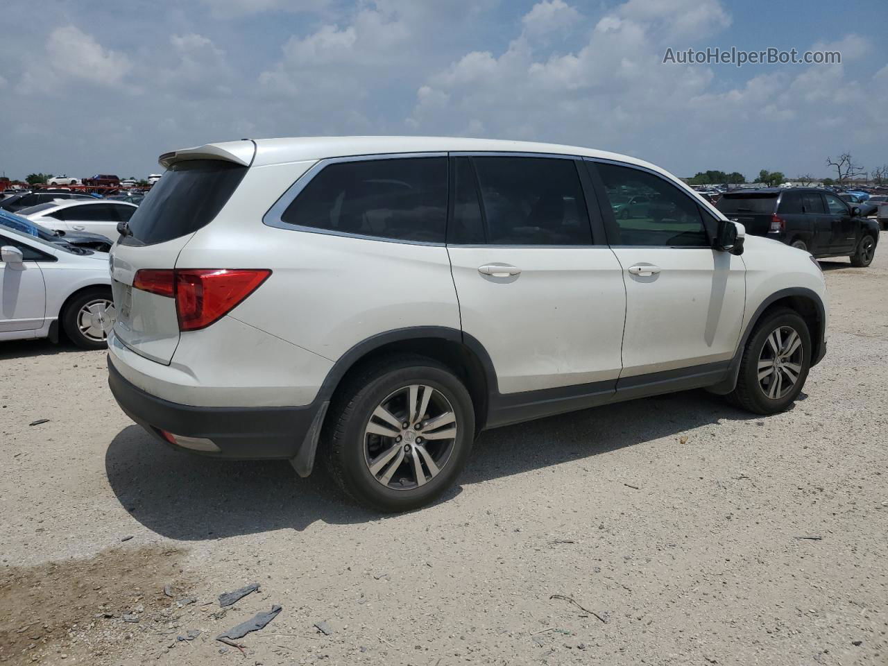 2017 Honda Pilot Exl Белый vin: 5FNYF5H53HB041914