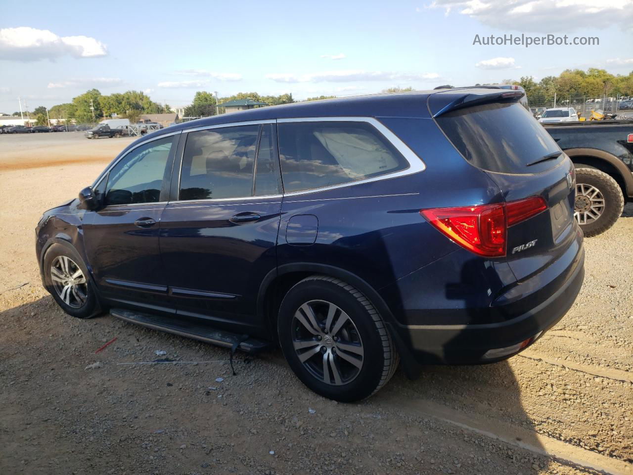 2017 Honda Pilot Exl Blue vin: 5FNYF5H53HB044697