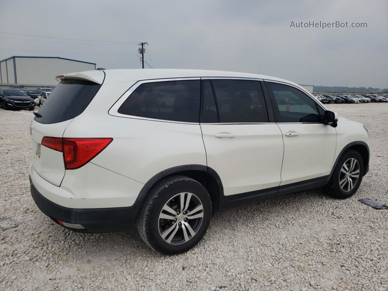 2016 Honda Pilot Exl White vin: 5FNYF5H54GB052094