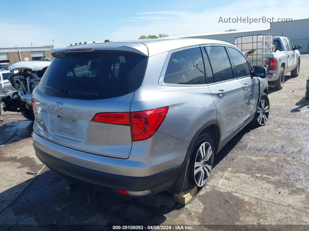 2017 Honda Pilot Ex-l Silver vin: 5FNYF5H54HB000529