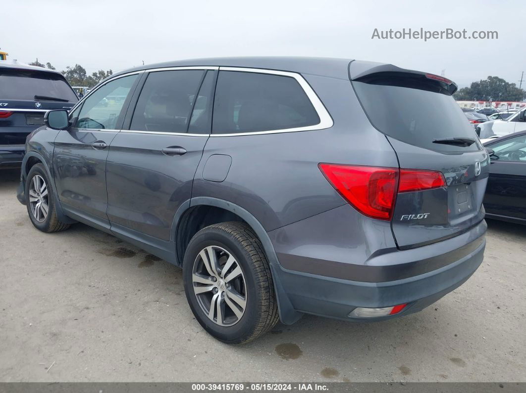 2017 Honda Pilot Ex-l Gray vin: 5FNYF5H54HB019310