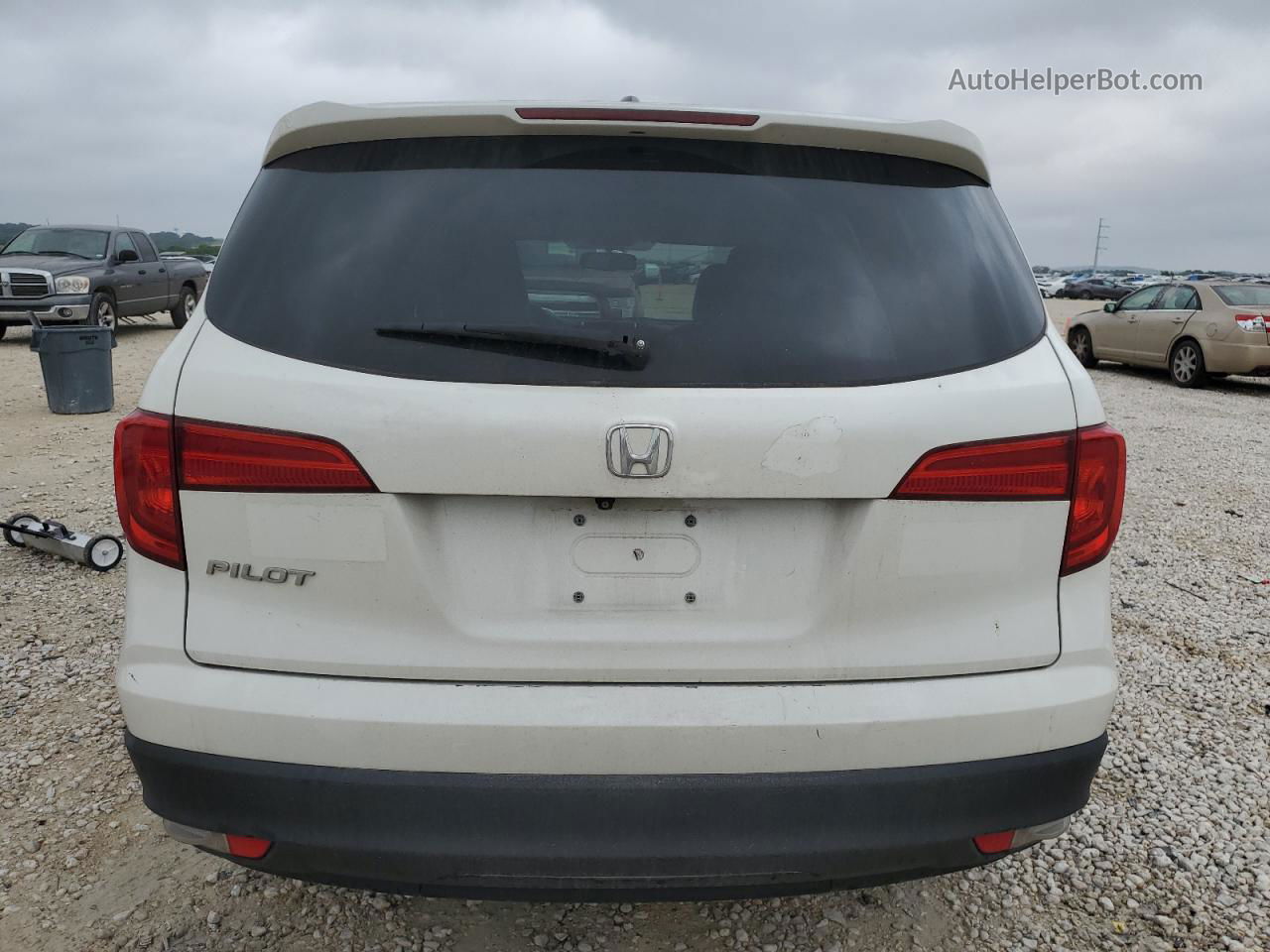 2017 Honda Pilot Exl White vin: 5FNYF5H54HB037967