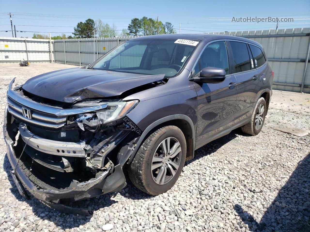 2016 Honda Pilot Exl Charcoal vin: 5FNYF5H55GB008928