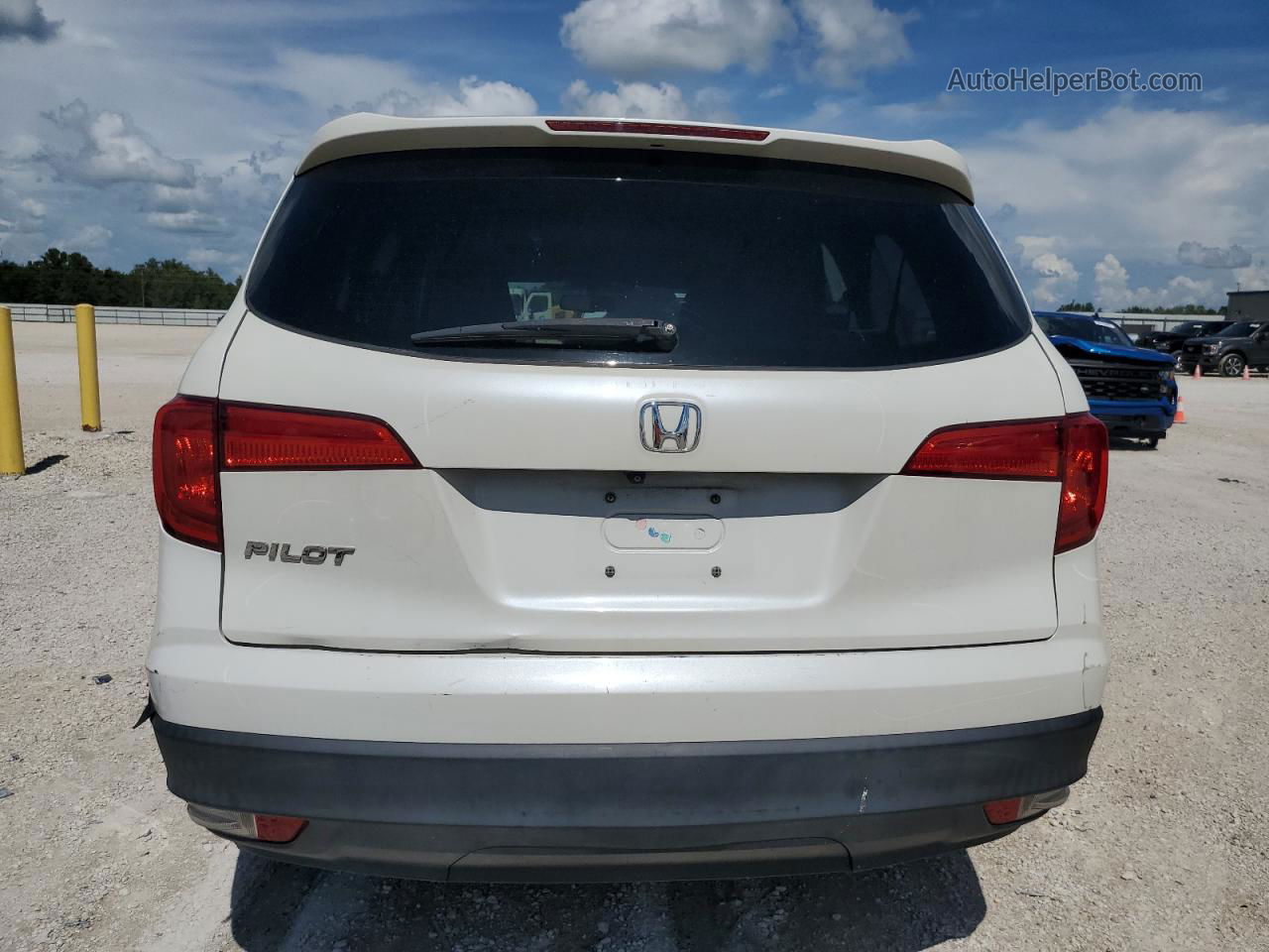 2016 Honda Pilot Exl Белый vin: 5FNYF5H55GB043338